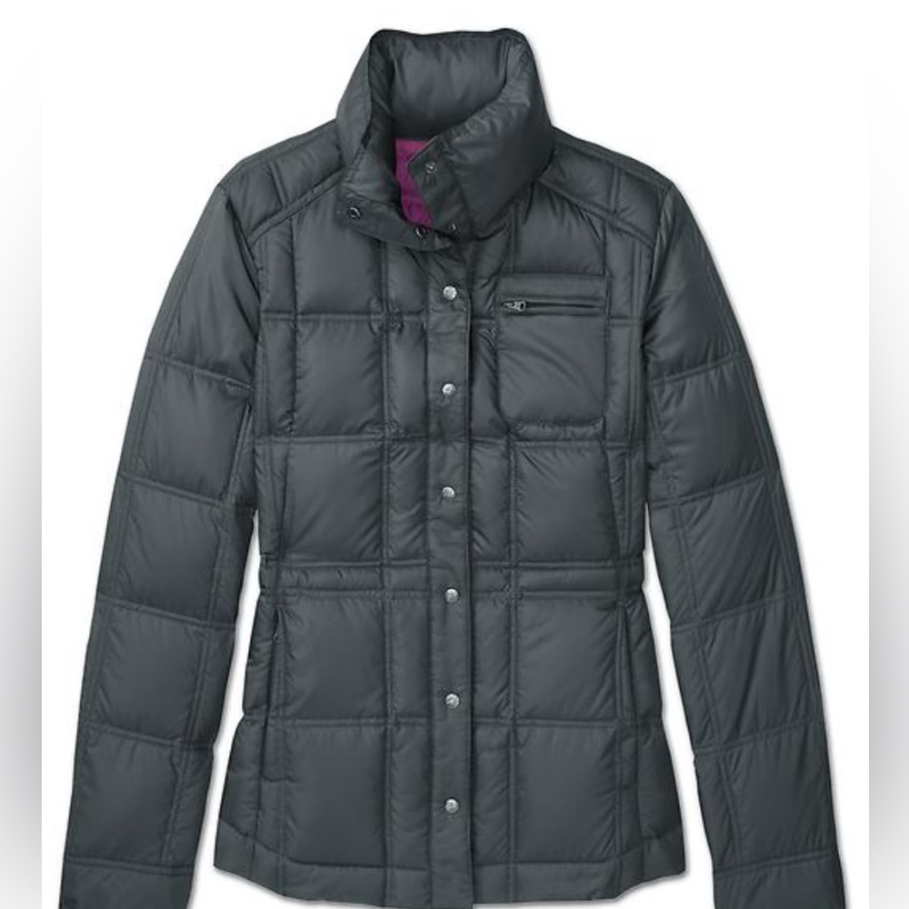 Athleta Womens Downieville Snap Jacket Size S- Asphalt